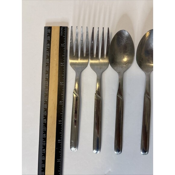 Cambridge PAIGE Stainless Glossy Silverware  Flatware Set Of 5 - Picture 16 of 16